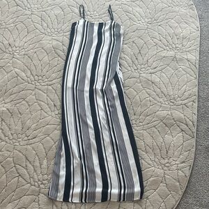Forever 21 Monochrome Striped Maxi Dress